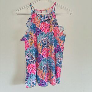 Lilly Pulitzer BIllie Top In Multi Splashdance SIZE S